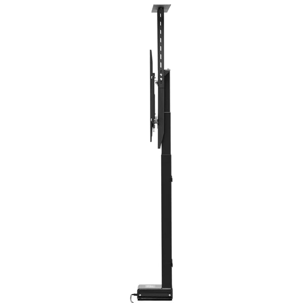Motoriseret TV-liftstativ, 72,5x17,5x75,5-204 cm, stål
