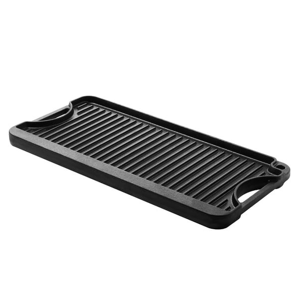 Grill-parilalevy, 50,8x25,4 cm, Musta, Valurauta