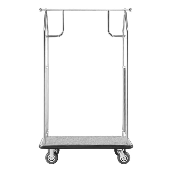 Bagagekärra, 108x64x180 cm, Silver, Rostfritt stål