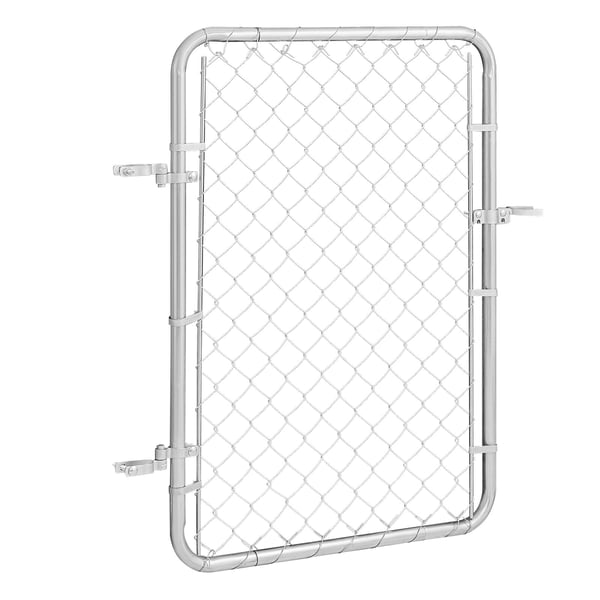 Grindport, 81x117 cm, Galvaniserad, Justerbar Metall Grindport, 81x117 cm, Galvaniserad, Justerbar Metall