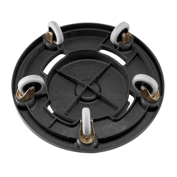 Soptunne-vagn, 45,5x15,5 cm, Svart, Extra robust