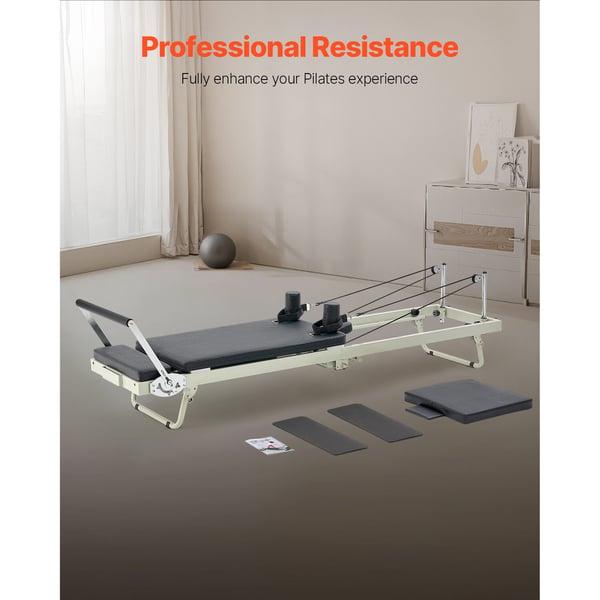 Pilates Reformer, 252x62x77 cm, Sammenklappelig