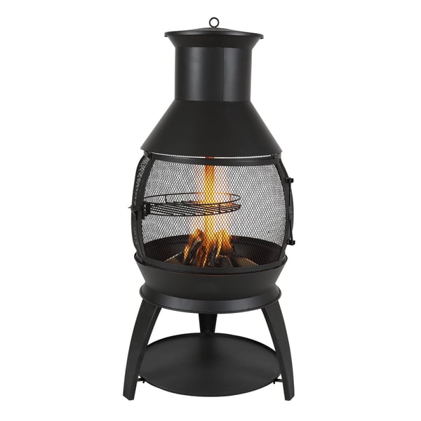 Chiminea, 50x110 cm, Sort, Jern