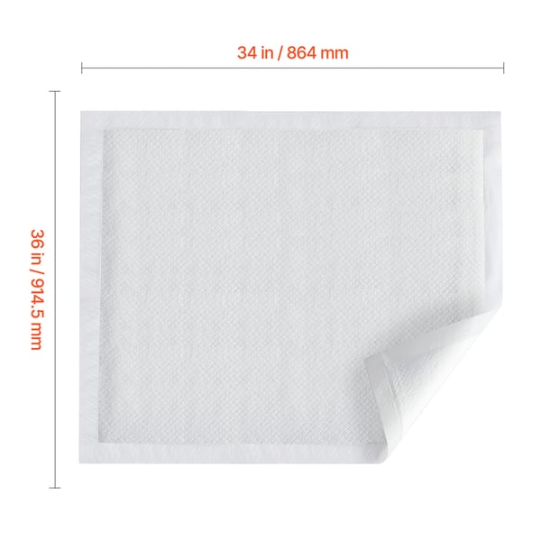 Kertakäyttöiset alusliinat, 53,3x91,4 cm, erittäin imukykyinen, 5-kerroksinen suoja