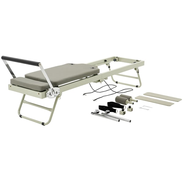 Pilates Reformer, 208x56x72,5 cm, taitettava kuntoilulaite