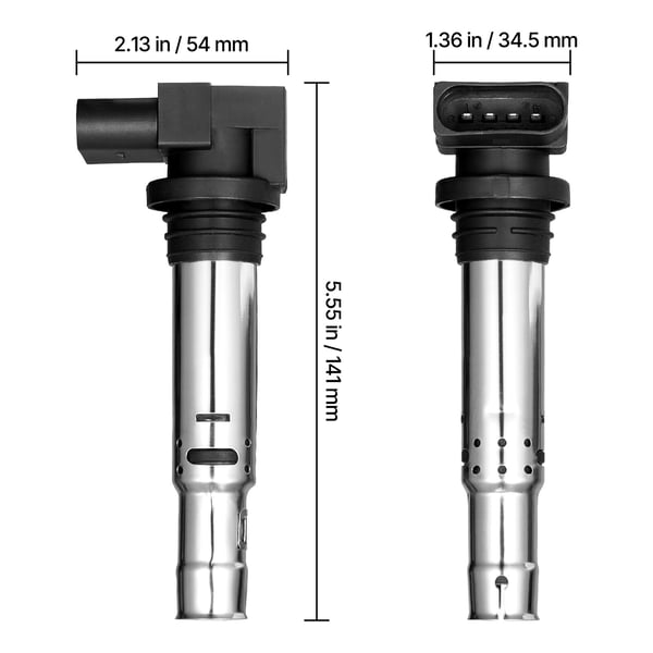 Sytytyspuoliosarja, 141x54x34.5 mm, 4 kpl sarja, kupari