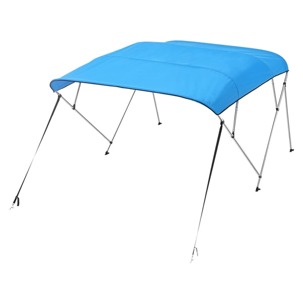 Båd Bimini-top, 4 bøjler 96x79-84x54 cm, Pacific Blue, Polyester