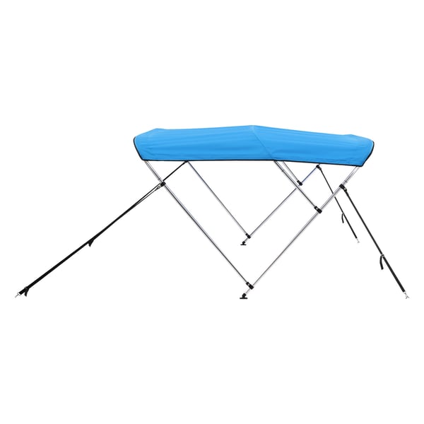 Veneen bimini-katos, 72x216x116,8 cm, sininen, 600D polyesterikatos