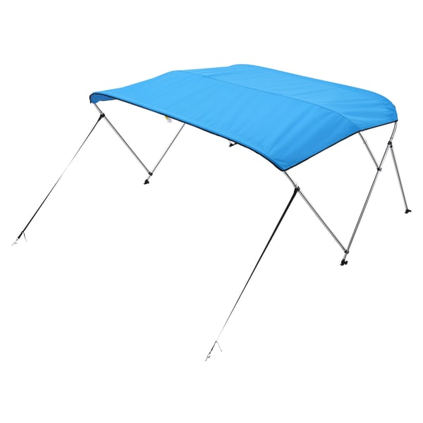 Veneen bimini-katos, 72x216x116,8 cm, sininen, 600D polyesterikatos
