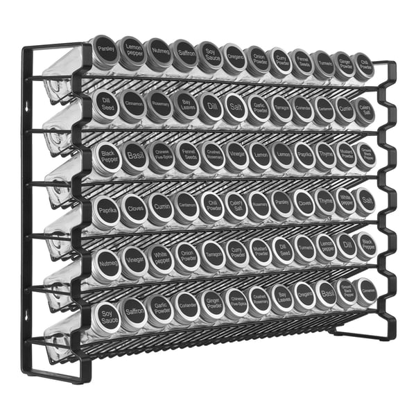 Krydderihylde Organizer, 59,1x11,8x40,7 cm, Opbevaring, Stål