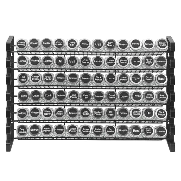 Krydderihylde Organizer, 59,1x11,8x40,7 cm, Opbevaring, Stål