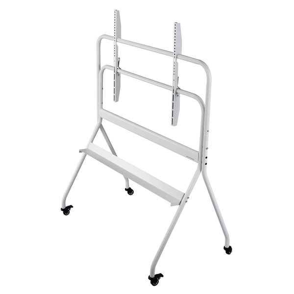 Rullende TV-stander, 1130x635x1520 cm, Sort, Justerbar mobilvogn Rullende TV-stander, 1130x635x1520 cm, Sort, Justerbar mobilvogn