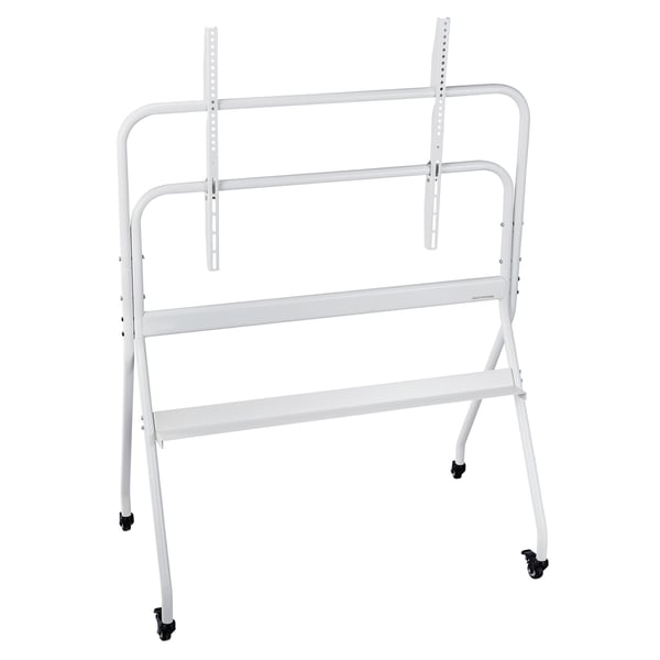 Rullende TV-stander, 1130x635x1520 cm, Sort, Justerbar mobilvogn