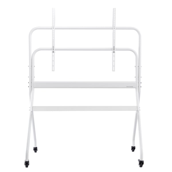 Rullende TV-stander, 1130x635x1520 cm, Sort, Justerbar mobilvogn