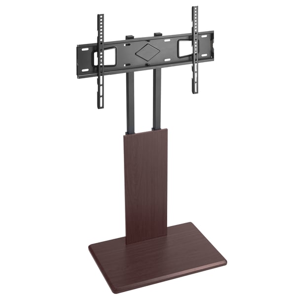 TV-bord, Universalt bordstativ, 66x40x106,5-134 cm, Justerbart, Sort, Metal