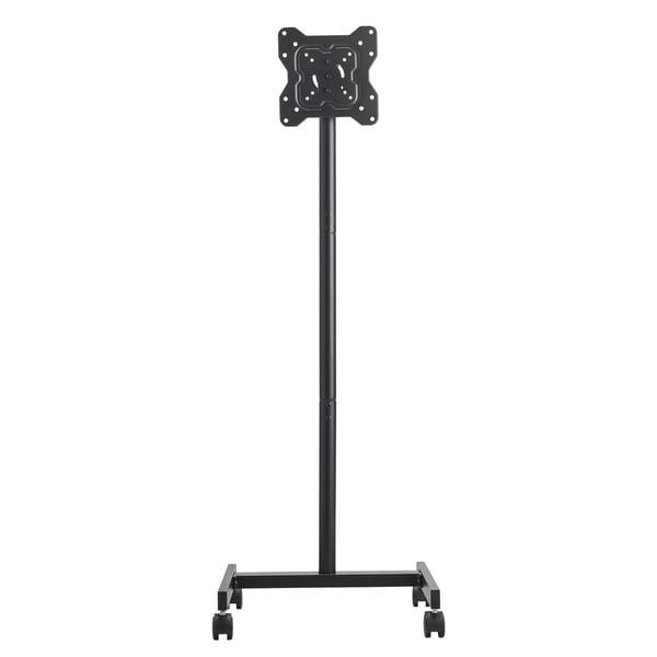 TV-bord, Rullende mobil TV-stander 47x42x136,5 cm, Sort, Justerbar