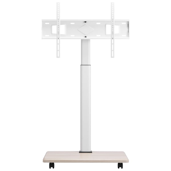 TV-bord, Rullende mobil TV-vogn, 66x38x114,5-135 cm, Justerbar, Metal