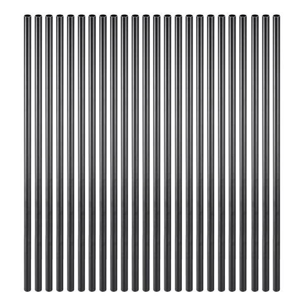 Trappebalustre, 101 stk., 1,9x91,4 cm, Sort, Aluminium