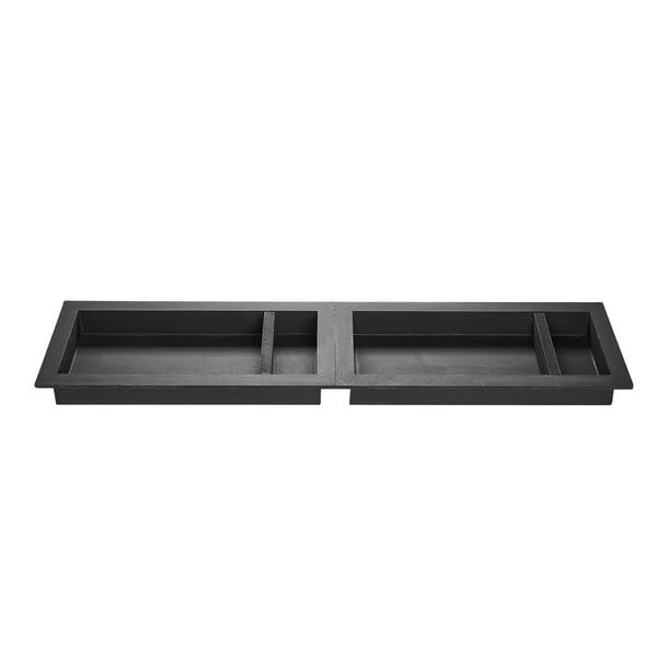 Bruseniche, 10,2x40,6x81,3 cm + 10,2x40,6x81,3 cm, Sort, Vandtæt Opbevaring