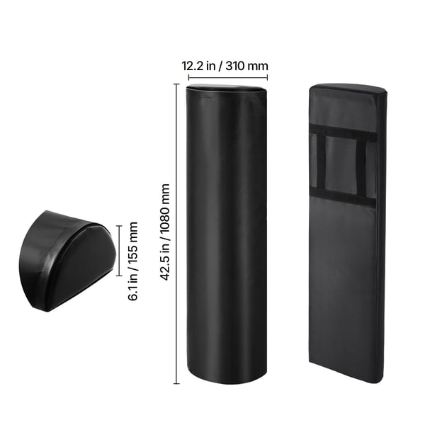 Jalkapallon taklaustyyny, 108x31x15.5 cm, musta, PVC