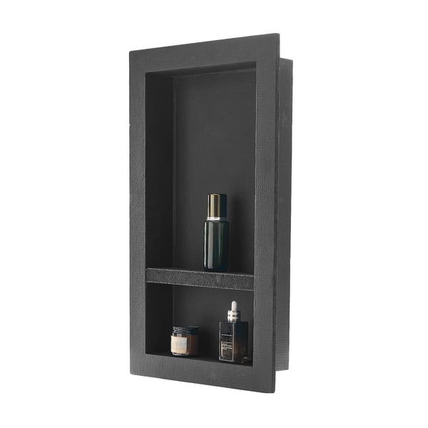 Bruseniche 40,6x71,1x10,2 cm Sort, vandtæt opbevaring