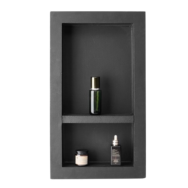 Bruseniche 40,6x71,1x10,2 cm Sort, vandtæt opbevaring