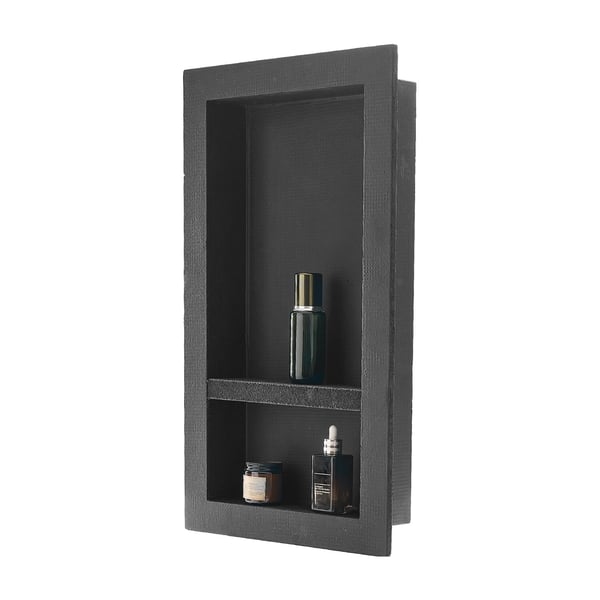 Bruseniche 40,6x71,1x10,2 cm Sort, vandtæt opbevaring