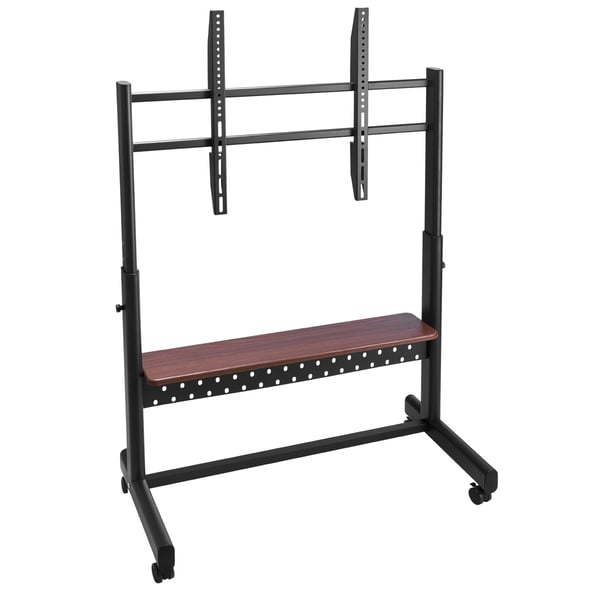 Rullende TV-stander, 99,5x46,3x157,8 cm, Sort, Justerbar, Mobil