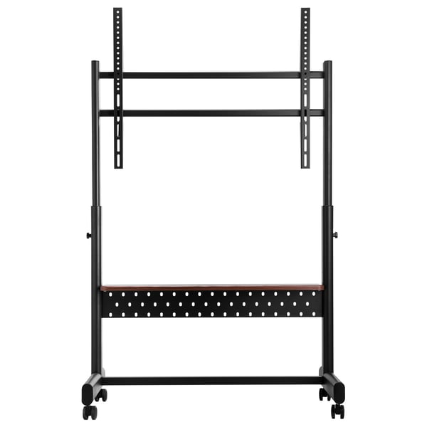 Rullende TV-stander, 99,5x46,3x157,8 cm, Sort, Justerbar, Mobil