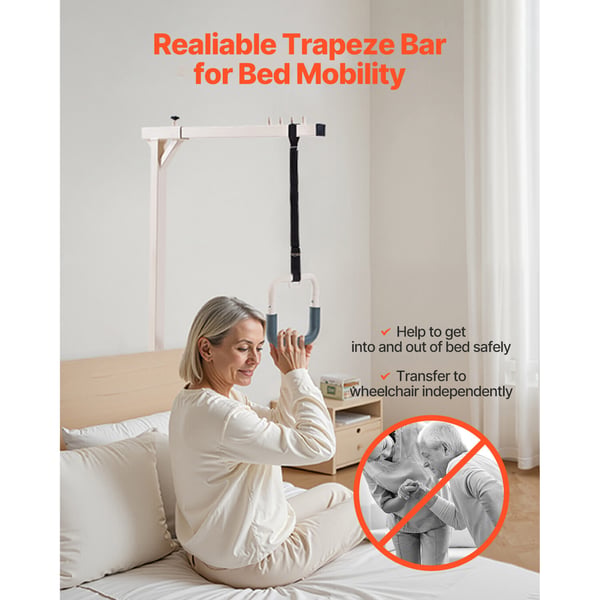 Trapezstang, 96,5x77x172 cm, Stål, Mobilitetshjælpemiddel
