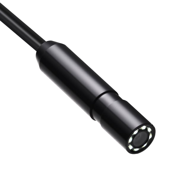 Endoskopkamera, 15000x24x12 mm, Sort, Industriel Inspektion