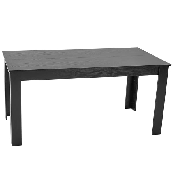 Matbord, 160x80x76 cm, Svart, Trä