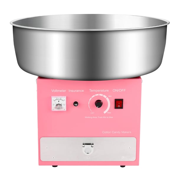 Candyflossmaskine, 52x52x44,7 cm, Pink, Rustfrit stål Candyflossmaskine, 52x52x44,7 cm, Pink, Rustfrit stål