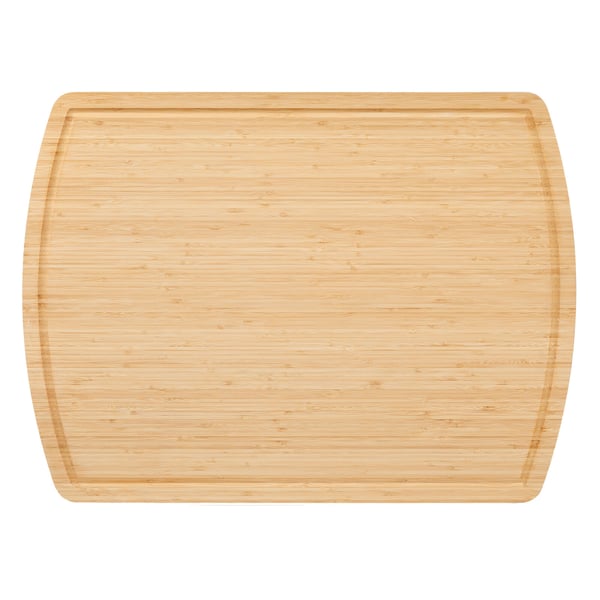Spishällsskydd, Skärbräda i bambuträ med saftspår, 76,2x55,88 cm, Natur, kök
