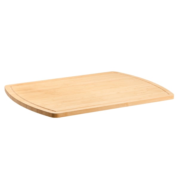 Spishällsskydd, Skärbräda i bambuträ med saftspår, 76,2x55,88 cm, Natur, kök