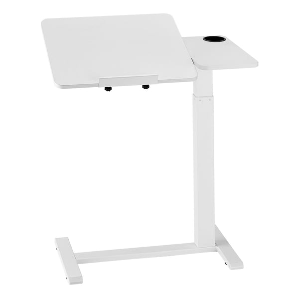 Sengebord, 70x40x64,5-102,5 cm, Hvid, Justerbart