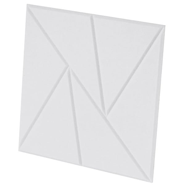 Akustikpaneler, 18 stk. selvklæbende, 30x30x1 cm, hvid, polyesterfiber