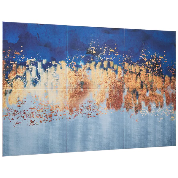 Akustikpaneler, 6-pack konst ljuddämpande väggplattor, 180x120x1 cm, pastell, självhäftande