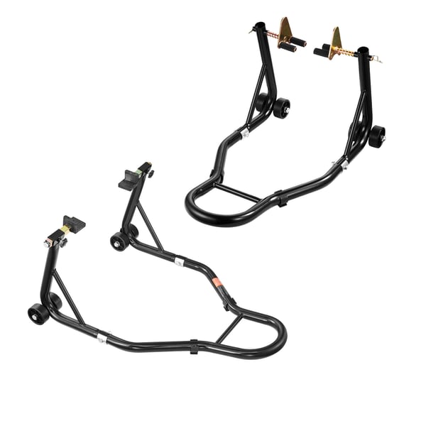 Motorcykelstativ løft, 68x45x35 cm, Sort, Stål Motorcykelstativ løft, 68x45x35 cm, Sort, Stål