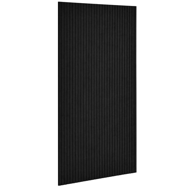 Akustikpaneler 120x60x1 cm Sort, polyesterfiber, lydisolerende
