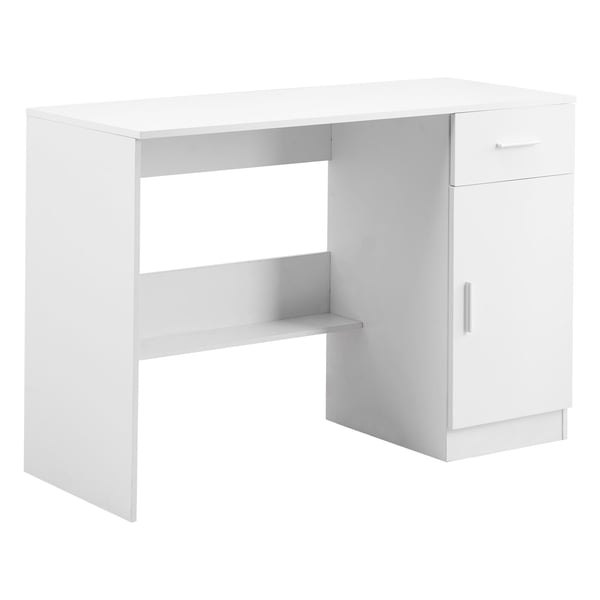 Børneskrivebord, 105x44x75,1 cm, Hvid, MDF Opbevaring