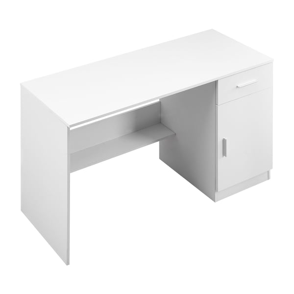 Børneskrivebord, 105x44x75,1 cm, Hvid, MDF Opbevaring