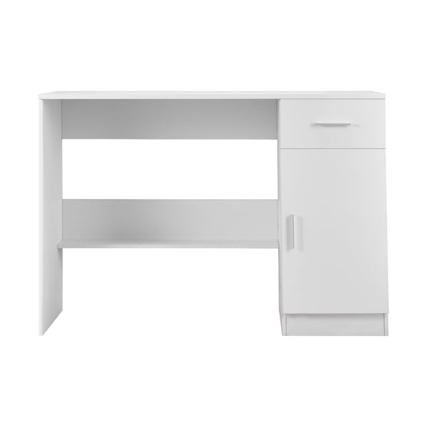 Børneskrivebord, 105x44x75,1 cm, Hvid, MDF Opbevaring