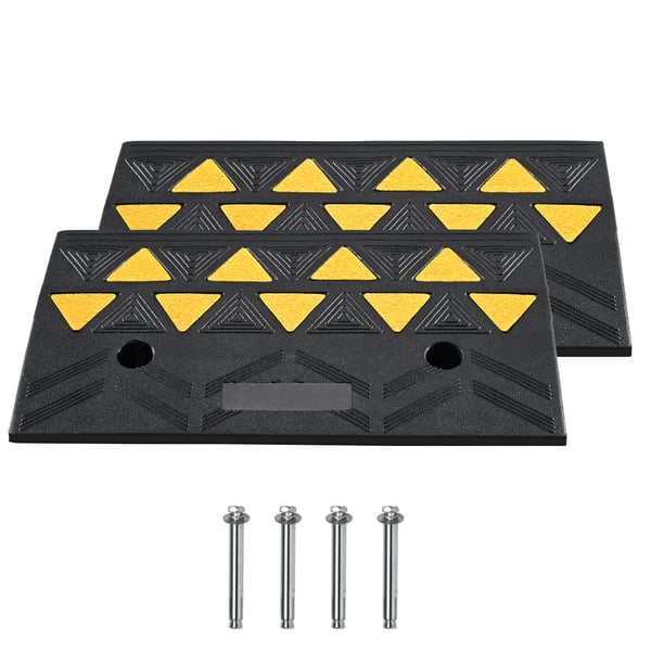 Kantstensramp, 50x32x11 cm, Svart, Gummi