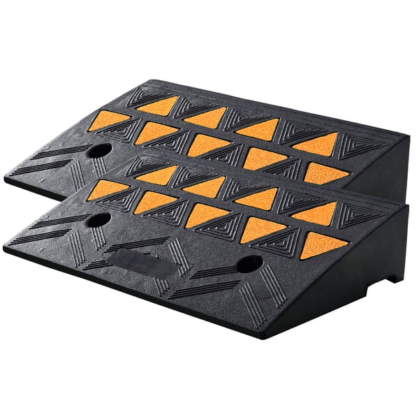 Kantstensramp, 50x32x11 cm, Svart, Gummi