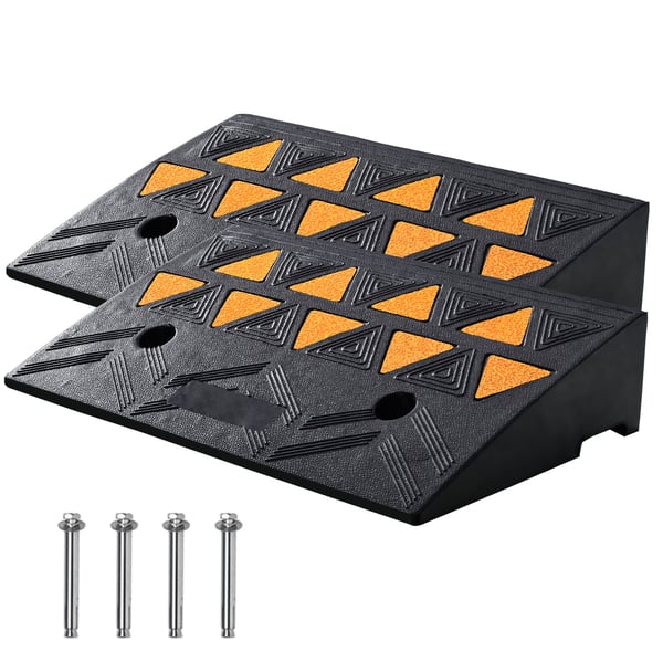 Kantstensramp, 50x32x11 cm, Svart, Gummi