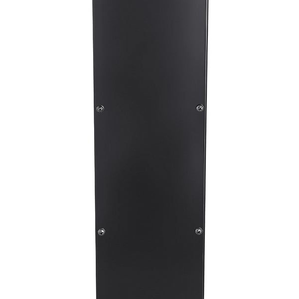 Penkkihiomakoneen jalusta, 28x17 cm kiinnityslevy, 34.5x34.5x83.5 cm, musta, valurauta