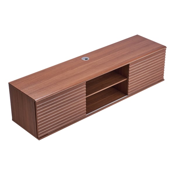 Flydende TV-bord, 152x39x36.8 cm, Valnød, Opbevaring