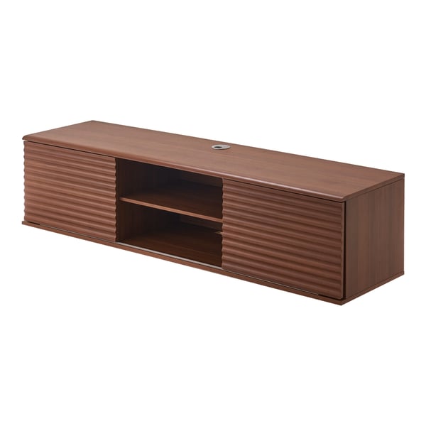 Flydende TV-bord, 152x39x36.8 cm, Valnød, Opbevaring