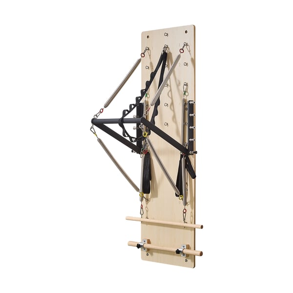 Pilates Reformer-maskin, 183x56x62 cm, lönnträ, väggmonterad träningsutrustning